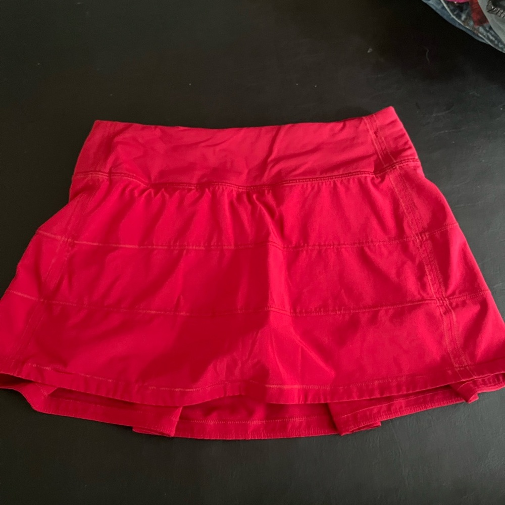 Red Pace Rival Lululemon Skirt